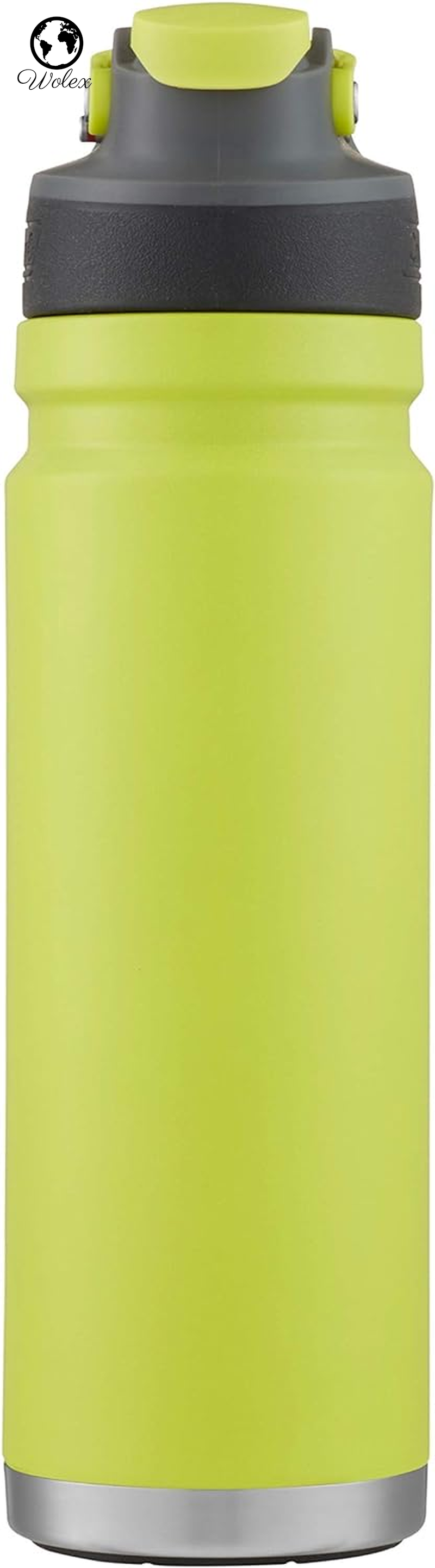 Freeflow Vacuum-Insulated Stainless Steel Water Bottle with Leak-Proof Lid, 24Oz/40Oz Bottle with Button-Operated Lid & Carry Handle, Keeps Drinks Hot or Cold for Hours