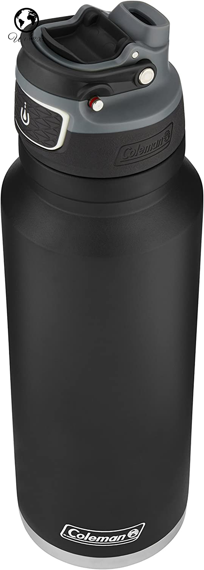 Freeflow Vacuum-Insulated Stainless Steel Water Bottle with Leak-Proof Lid, 24Oz/40Oz Bottle with Button-Operated Lid & Carry Handle, Keeps Drinks Hot or Cold for Hours