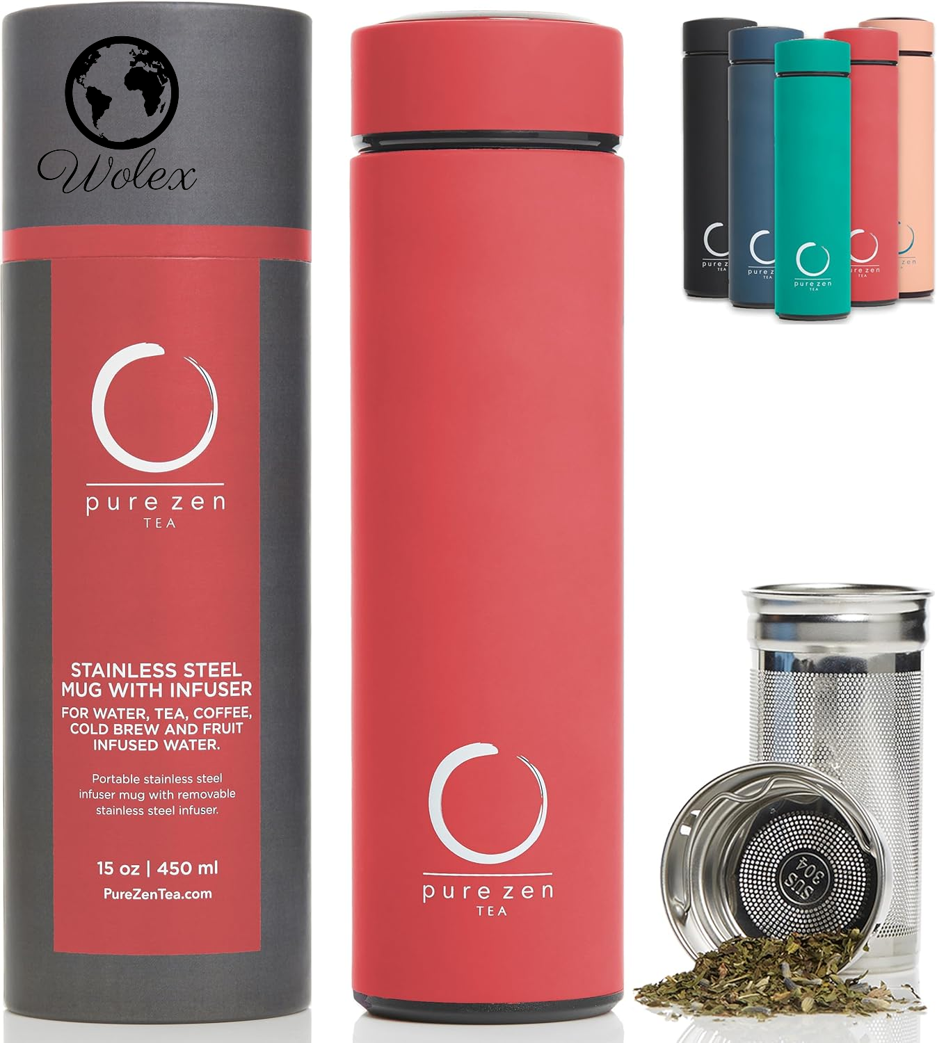 Stay Refreshed On-The-Go: Stainless Steel Insulated Tea Infuser Tumbler - Your Perfect Companion for Tea, Coffee, and Fruit-Infused Hydration!