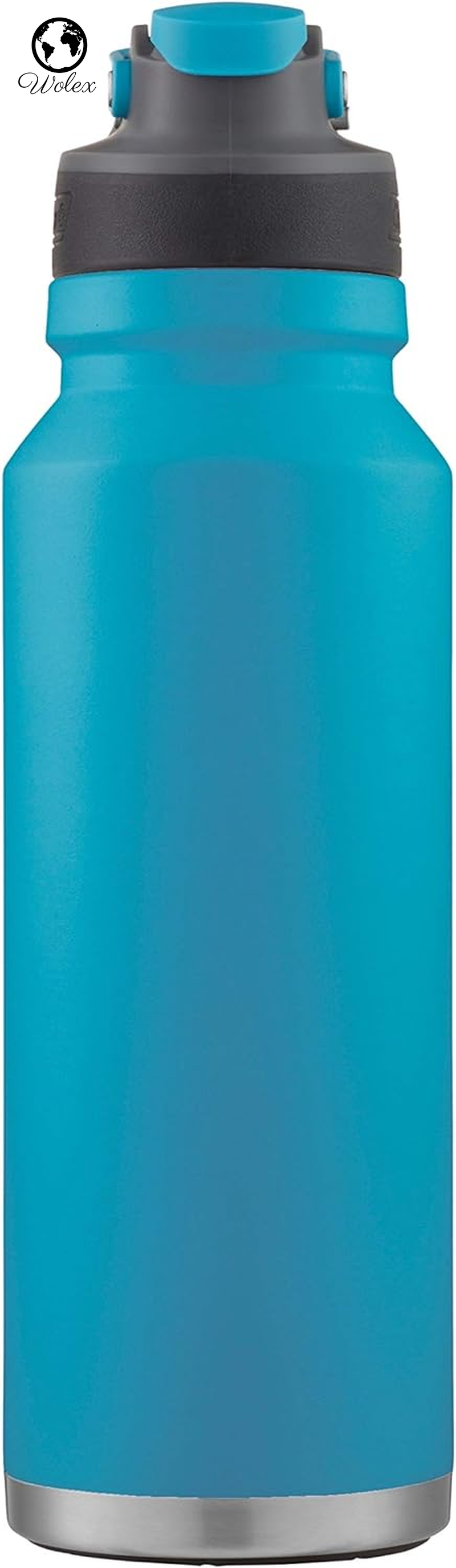 Freeflow Vacuum-Insulated Stainless Steel Water Bottle with Leak-Proof Lid, 24Oz/40Oz Bottle with Button-Operated Lid & Carry Handle, Keeps Drinks Hot or Cold for Hours