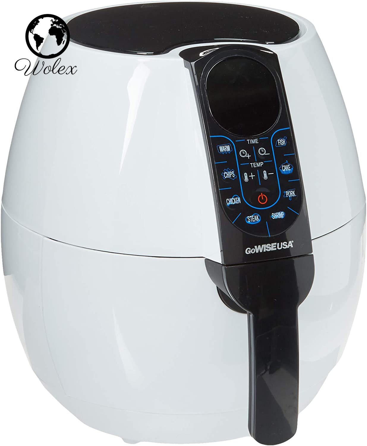 3.7-Quart Programmable Air Fryer with 8 Cook Presets, GW22638 - Black