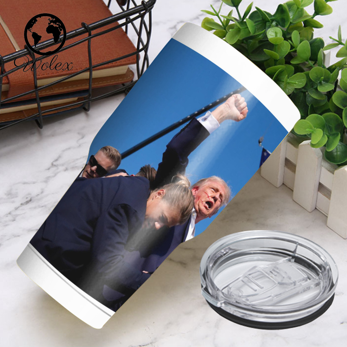 Donald Trump Resilience 30oz Curved Tumbler – Keep Your Drink Hot or Cold in Style