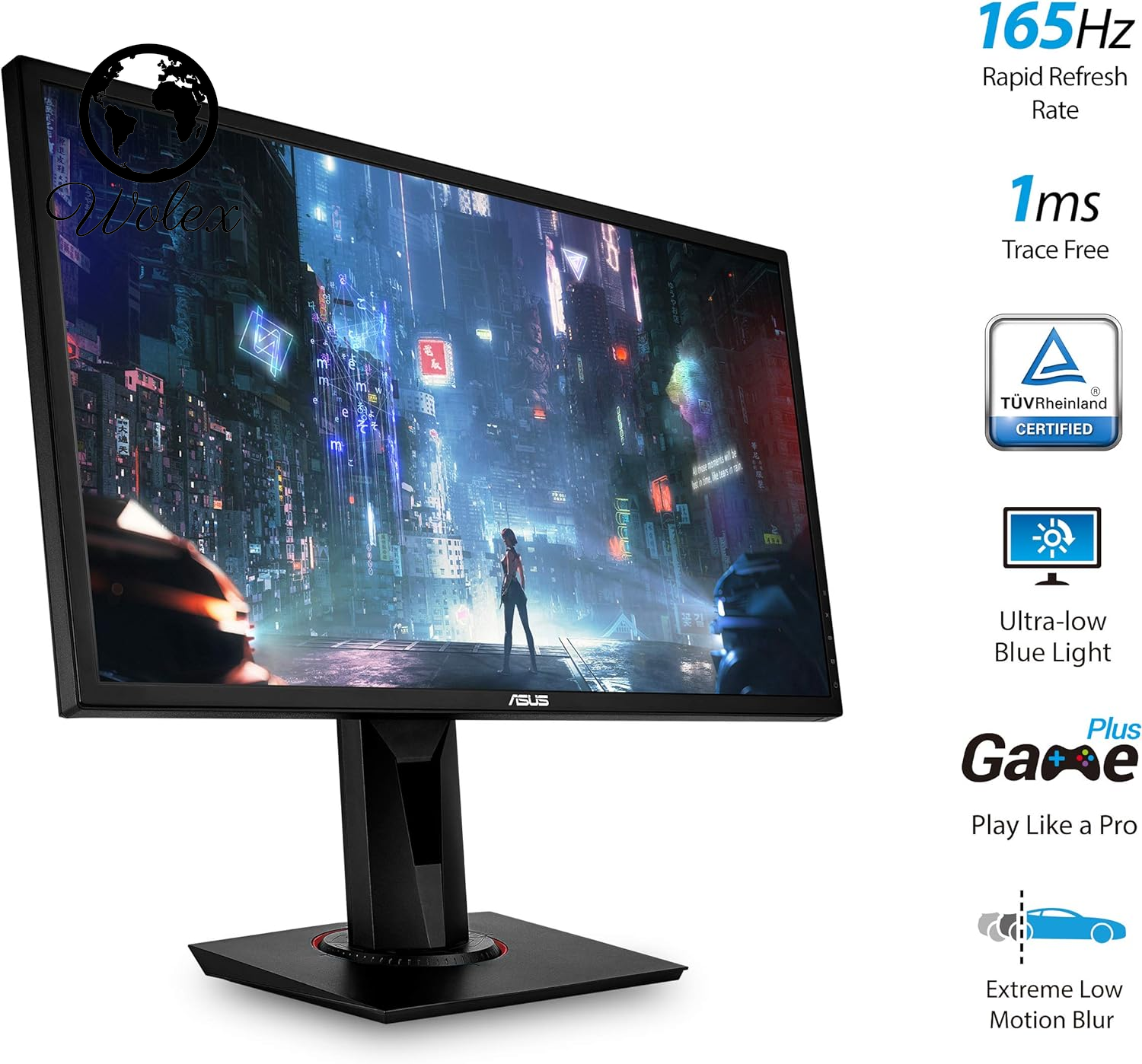 ASUS VG248QG 24" G-SYNC Gaming Monitor - 165Hz, 1080P, 0.5ms, Eye Care Technology