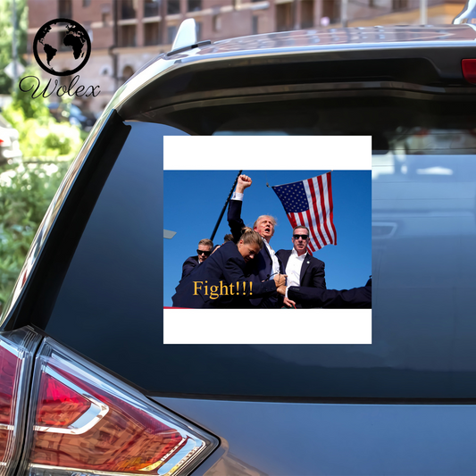 Donald Trump Resilience 8x12 Car Sticker – Display Your Support with Strength